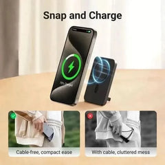 Ultra-Slim Magnetic Wireless Power Bank with USB-C Cable EL001
