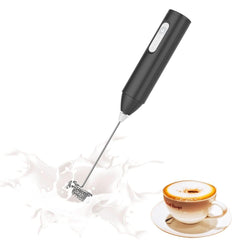 Electric Milk Frother Handheld USB Rechargeable Coffee Foamer  Whisk, 3-Speed Adjustable