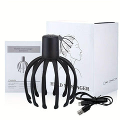 Scalp Massager, Electric Head Massager  Claw Instrument, Octopus Head Scratcher For Deep Relaxation