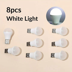 2/3/5pcs Mini USB Light Bulb Small Night Light  Unique Design Portable Lighting Bulb Night Light