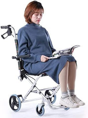 generic Propelled Wheelchair Folding Lightweight Aluminum Alloy with Rust and Corrosion Resistant Small Wheelchair