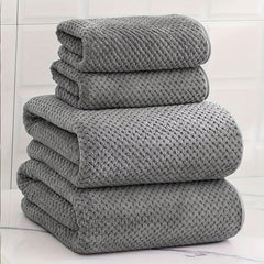 4pcs Luxury Pineapple Mesh Towel Set 50%