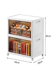 Collapsible  Storage Cabinet two shelf