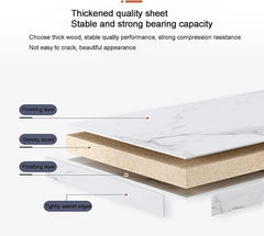 Ceramic Top Coffee Table Set 70 cm & 50 cm – Metal Frame Modern Center Tables for Living Room