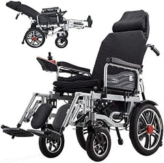 Electric Wheelchair Folding Wheelchair Easily Foldable Fully Automatic Electric Wheelchair Foldable Electric wheelchair 500W / 24V Li-ion battery for the home elderly and disabled people