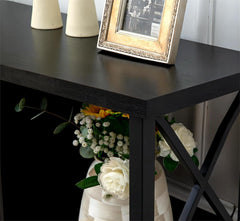 154 * 41 * 62cm TV Stand for TV up to 55 Inches, TV Cabinet with Open Storage, TV Console Unit with Shelving for Living Room, black