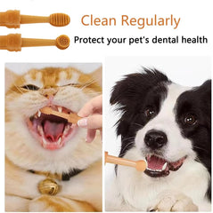 Pet Toothbrush, 360 ° Dog Tooth Cleaning Set, Cat Finger Cover Toothbrush for Cleaning Tongue Coating and Tooth Care, Pet Silicone Finger Cover Toothbrush Set (Toothbrush set (2pcs))