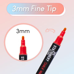 Stationery Island Chalk Pens D30 3mm Fine Bullet Nib