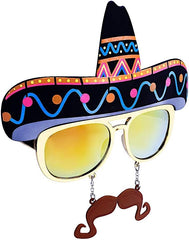 Sun-Staches boys Costume Sunglasses Party Supplies (pack of 1)