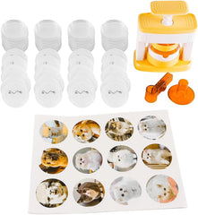 Laroal Pin Maker With Circular Button Maker Press DIY Badge Maker With 48 Pcs Button Parts Round Badge Making Kit Button Maker Machine