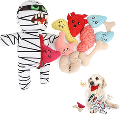 Squeaky Dog Toys,Colorful Durable Toy with Cotton Rope