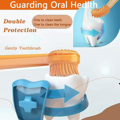 Pet Toothbrush, 360 ° Dog Tooth Cleaning Set, Cat Finger Cover Toothbrush for Cleaning Tongue Coating and Tooth Care, Pet Silicone Finger Cover Toothbrush Set (Toothbrush set (2pcs))