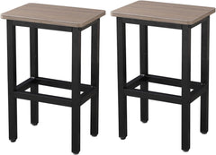 Chulovs Dining & Bar Table Set, Industrial Style with Stools, Steel Frame for Kitchen, Living, Party Room