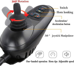 Relax Smart Folding Lightweight Electric Wheelchair Black