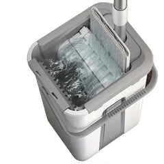 Hand-free Wash Flat Mop And Bucket Set