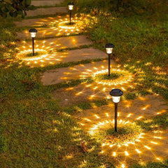 6 قطع من مصابيح LED تعمل بالطاقة الشمسية على شكل قطرات ماء لإضاءة المناظر الطبيعية بنسبة 50%