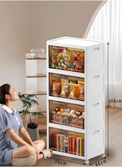 Collapsible  Storage Cabinet， four shelf