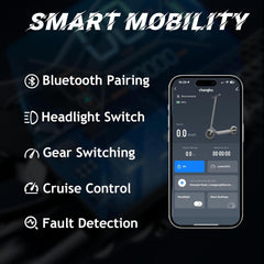 Electric Scooter Max Range 19 Miles Powerful 350W Motor 8.5 Inch Honeycomb Tires  EQ001