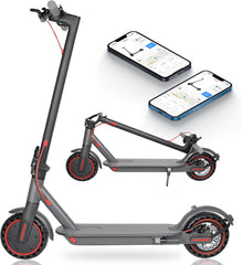 Electric Scooter Max Range 19 Miles Powerful 350W Motor 8.5 Inch Honeycomb Tires  EQ001