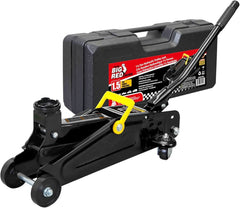 BIG RED T820014S Torin Hydraulic Trolley Service/Floor Jack with Blow Mold Carrying Storage Case, 1.5 Ton (3,000 lb) Capacity, Red AH008