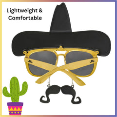 Sun-Staches boys Costume Sunglasses Party Supplies (pack of 1)