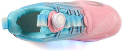 Kid Roller Skates Shoes Shoes with Wheels LED Light Color Shoes Shiny Roller Skates Skate Shoes Kids Gifts Boys Girls