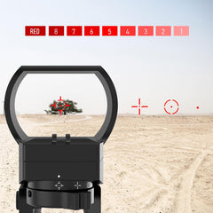 UUQ Rechargeable Reflex Sight,1x28x40mm Red Dot Optic with Charging Port,Multiple reticles,Compatible with Picatinny Rails,Supports Co-Witness