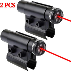 Red Dot Laser Sights Compact Tactical Laser Sight Scope with Barrel Clamp Mount for Rifle Shot Gun 2PACK