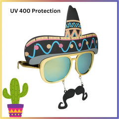 Sun-Staches boys Costume Sunglasses Party Supplies (pack of 1)
