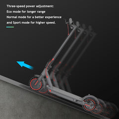 Electric Scooter Max Range 19 Miles Powerful 350W Motor 8.5 Inch Honeycomb Tires  EQ001
