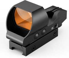 UUQ Rechargeable Reflex Sight,1x28x40mm Red Dot Optic with Charging Port,Multiple reticles,Compatible with Picatinny Rails,Supports Co-Witness