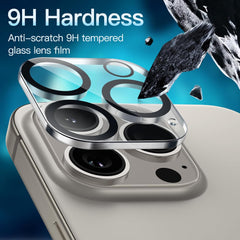 JETech Camera Lens Protector for iPhone 15 Pro 6.1-Inch and iPhone 15 Pro Max 6.7-Inch, 9H Tempered Glass, Anti-Scratch, Case Friendly, Does Not Affect Night Shots, HD Clear, 3-Pack