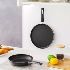 2-Pc Fry Pan Set - Black - 2.3 mm