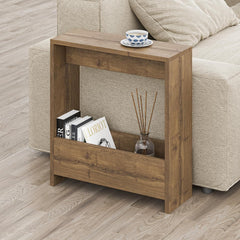 Chulovs Side Table with Magazine Rack for Living Room and Office -entryway table- Side/End Table - 55 x 20 x 60cm
