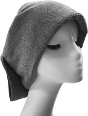 Quick Dry Lint Free Microfiber Hair Drying Salon Towel, 20 x 40 in, 2 Pack (Dark Gray)