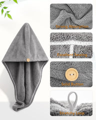 3 Pack Hair Drying Towels