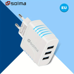 3-Port USB Wall Charger Adapter