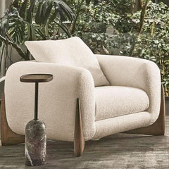 Fleece Fabric Overstuffed Multifunction Classics Sofa Set Wood Furniture for Home