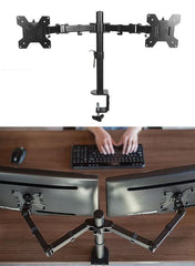 Heavy Duty Double Arm Standing Monitor Stand NO003[KSA STOCK] AL177 - Nimall