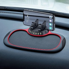 Multi-Functional Car Anti-Slip Mat Phone Mount 360°rotating Swan Bracket Silicone Dashboard