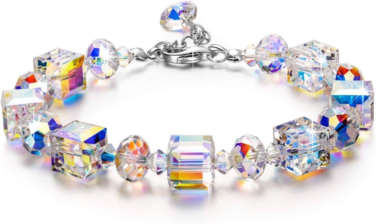 Romance Sterling Silver Bracelets for Women Crystals Bracelet AL092 - Nimall