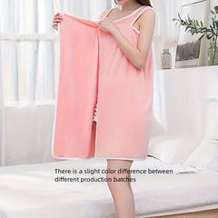 Wearable adult coral fleece bath skirt LK061